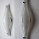 Pair of Cat's Eye wall lamps by Murano Mazzega, blown glass, Italy, 1960