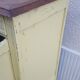 Buffet parisien patine jaune pastel