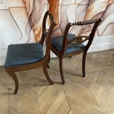 Pair of English Regency chairs