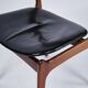 Set of six dining chairs – Erik Buch – Model OD 49 – Rosewood and black leather – O.D. Furniture – 1950s