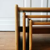 3 pine nesting tables