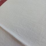White linen damask napkins Monogram JM