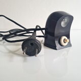 Brown vintage bakelite table lamp for reading "sovichka", czechoslovakia