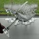 Portieux Meisenthal set of 10 crystal wine glasses