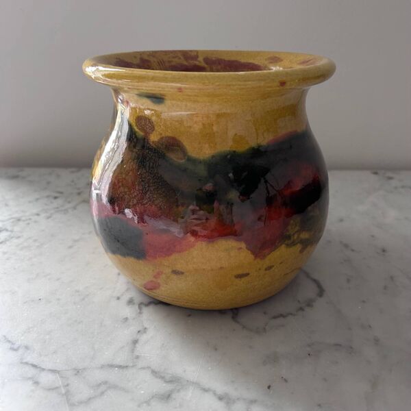 Petite jarre provençale émaillée