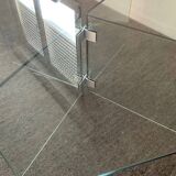 Vintage Ikea glass coffee table