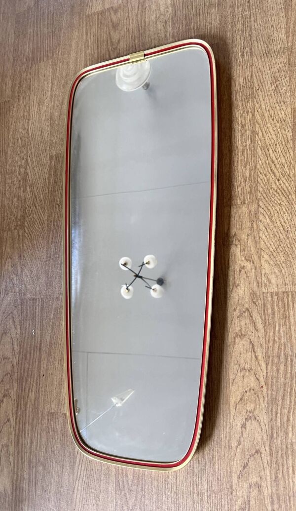 Miroir rétroviseur forme libre 1950 1960