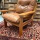 Pine armchair from the 1970s chalet