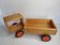 Vintage pulling truck, sleek design 70s-80s