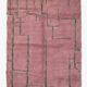 Contemporary Pink Rug - 240 x 185 cm
