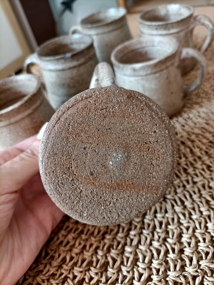 Set of 6 cups in gres