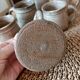 Set of 6 cups in gres