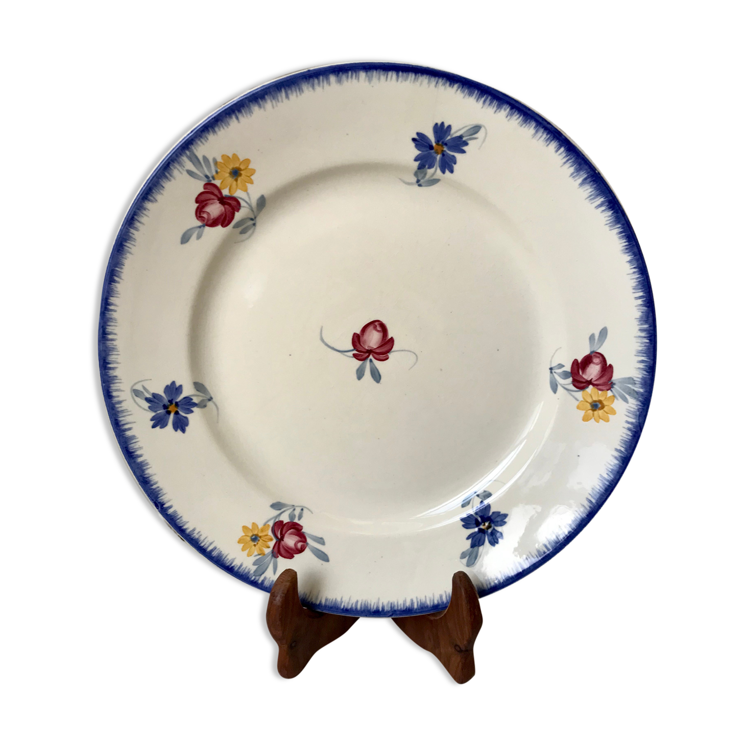 Round dish Digoin Sarreguemines model "Mary-Lou" 30s