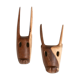Wooden wall animal heads, 70s