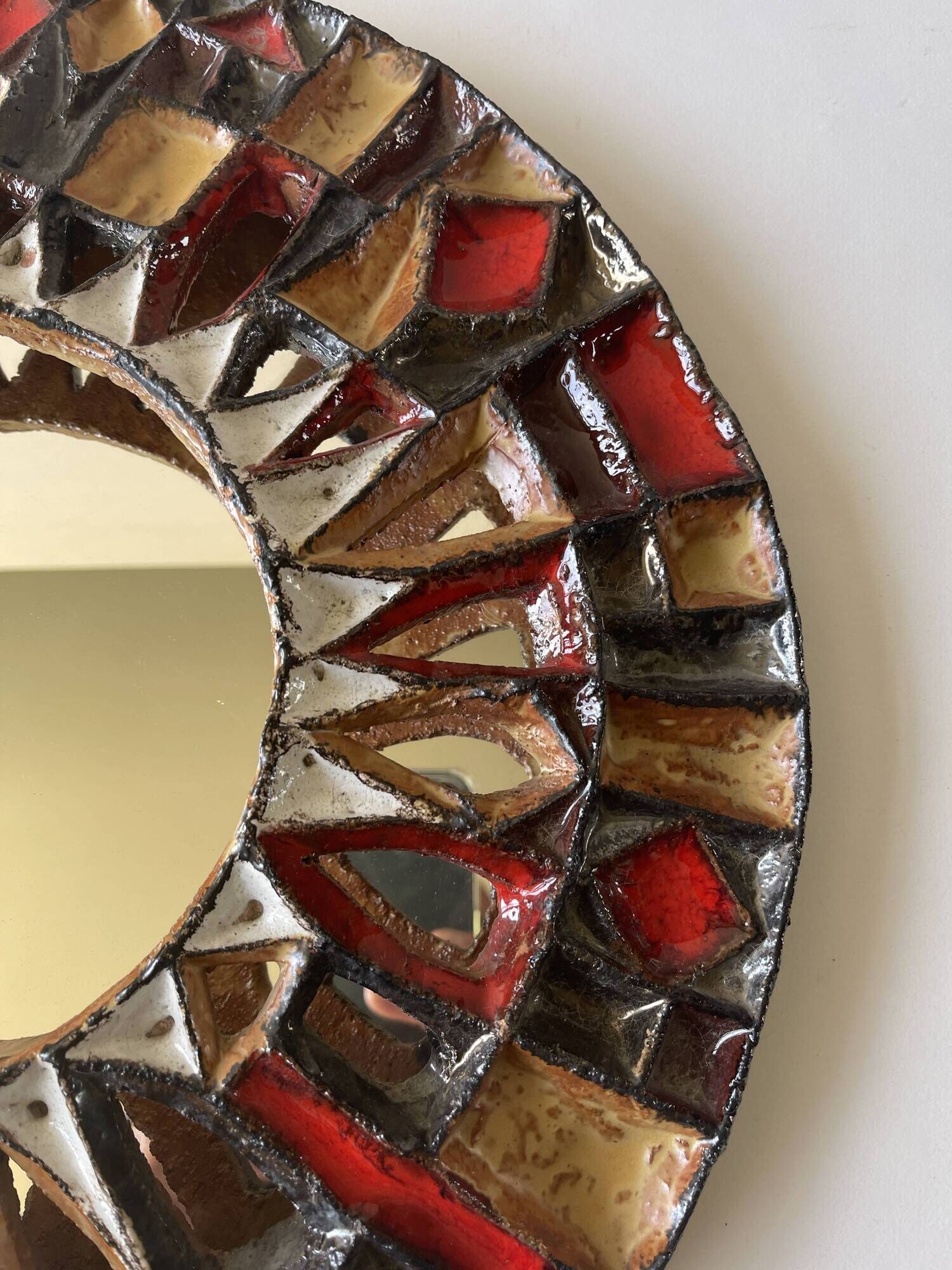 Ceramic mirror roland zobel the anduze cyclades