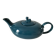 Vintage design teapot – cat model – duck blue glazed ceramic