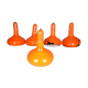 5 orange suspensions by Staff Germany 1970s