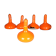 5 orange suspensions by Staff Germany 1970s