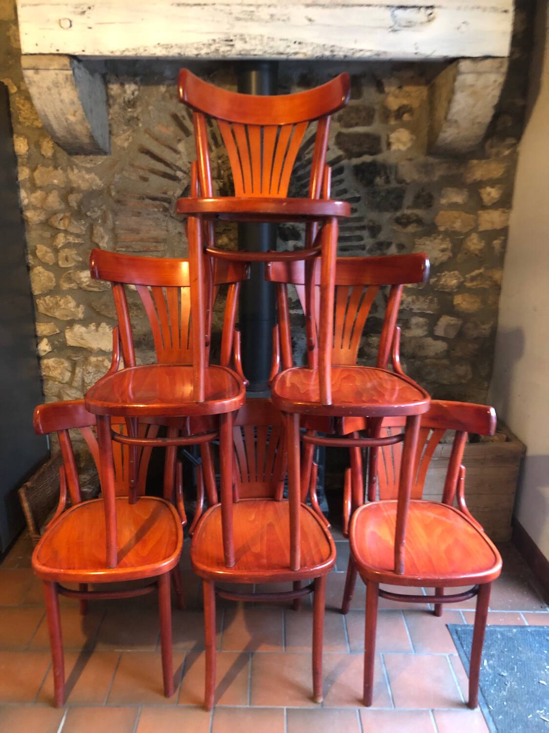 Set of bistro chairs & Baumann