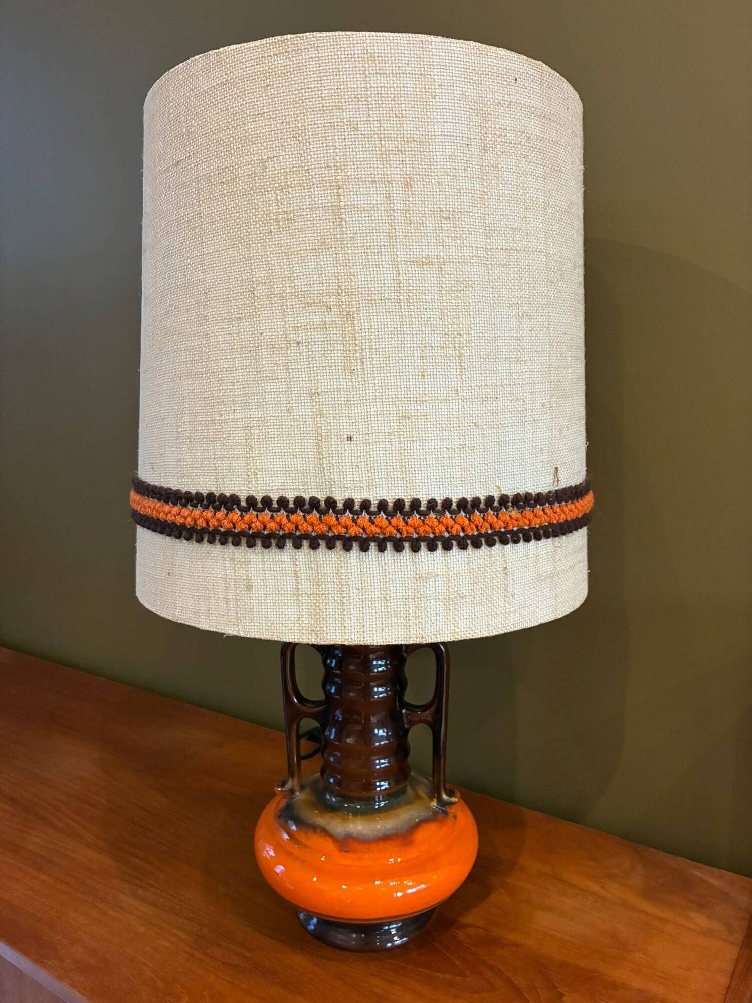 Scandinavian ceramic lamp Denmark, 1960