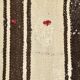 5x7 Cream & Brown Kilim Rug, 157x225Cm