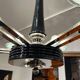 Art Deco Chandelier in Black Lacquer and Glass, 1930