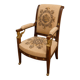 Fauteuil époque Empire en acajou à têtes d'égyptiennes, début XIXe siècle
