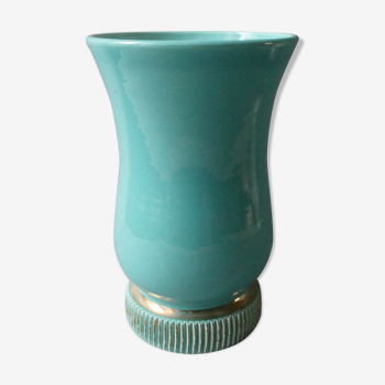 Art Deco ceramic cornet vase