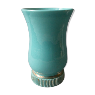 Art Deco ceramic cornet vase