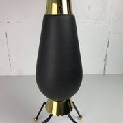 Grande lampe de table en laiton de style Stilnovo Spoutnik du milieu du siècle, États-Unis, années 1950