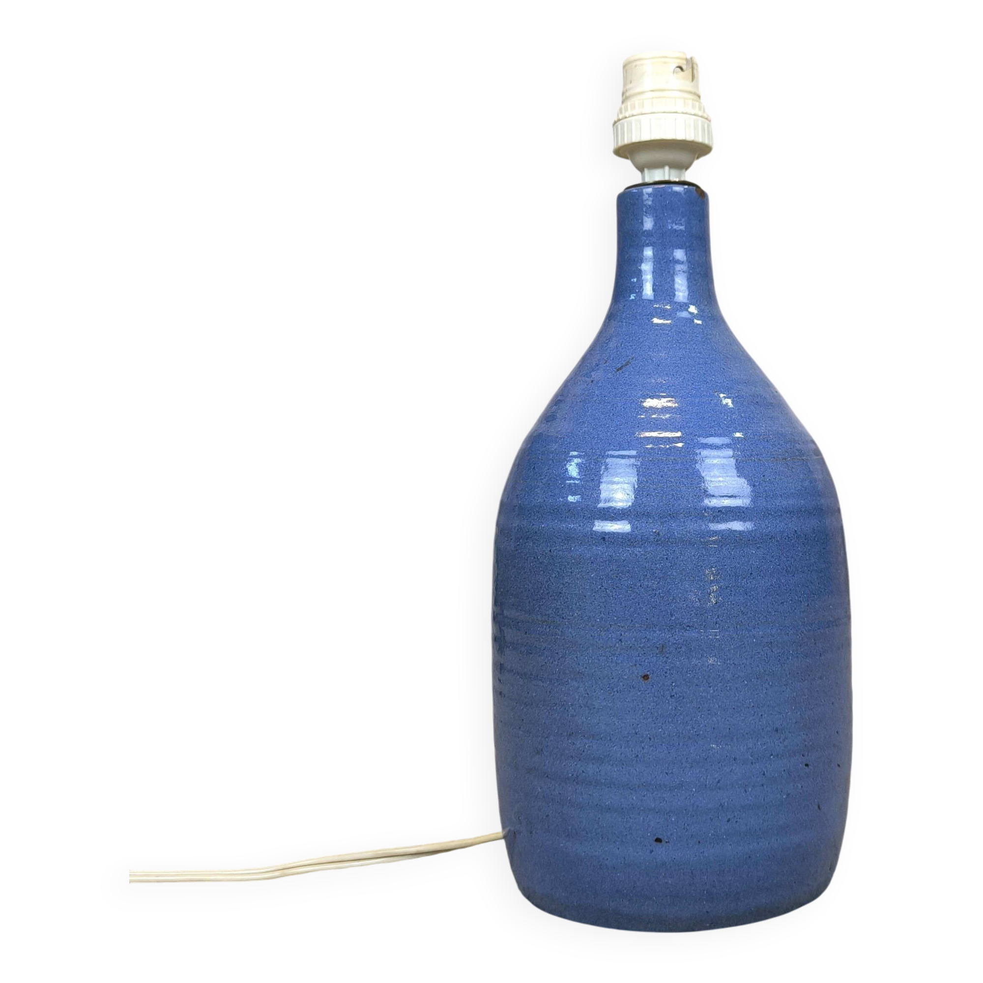 Vintage blue ceramic lamp