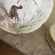 Antique 6x Sèvres Porcelain Plates Lahore & Basket 19th Century Hunting