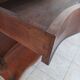 Large console from the Napoleonic III era in walnut and walnut burl.