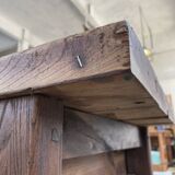 XL central island workbench oak