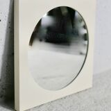 "space age" mirror, steel, 70s.