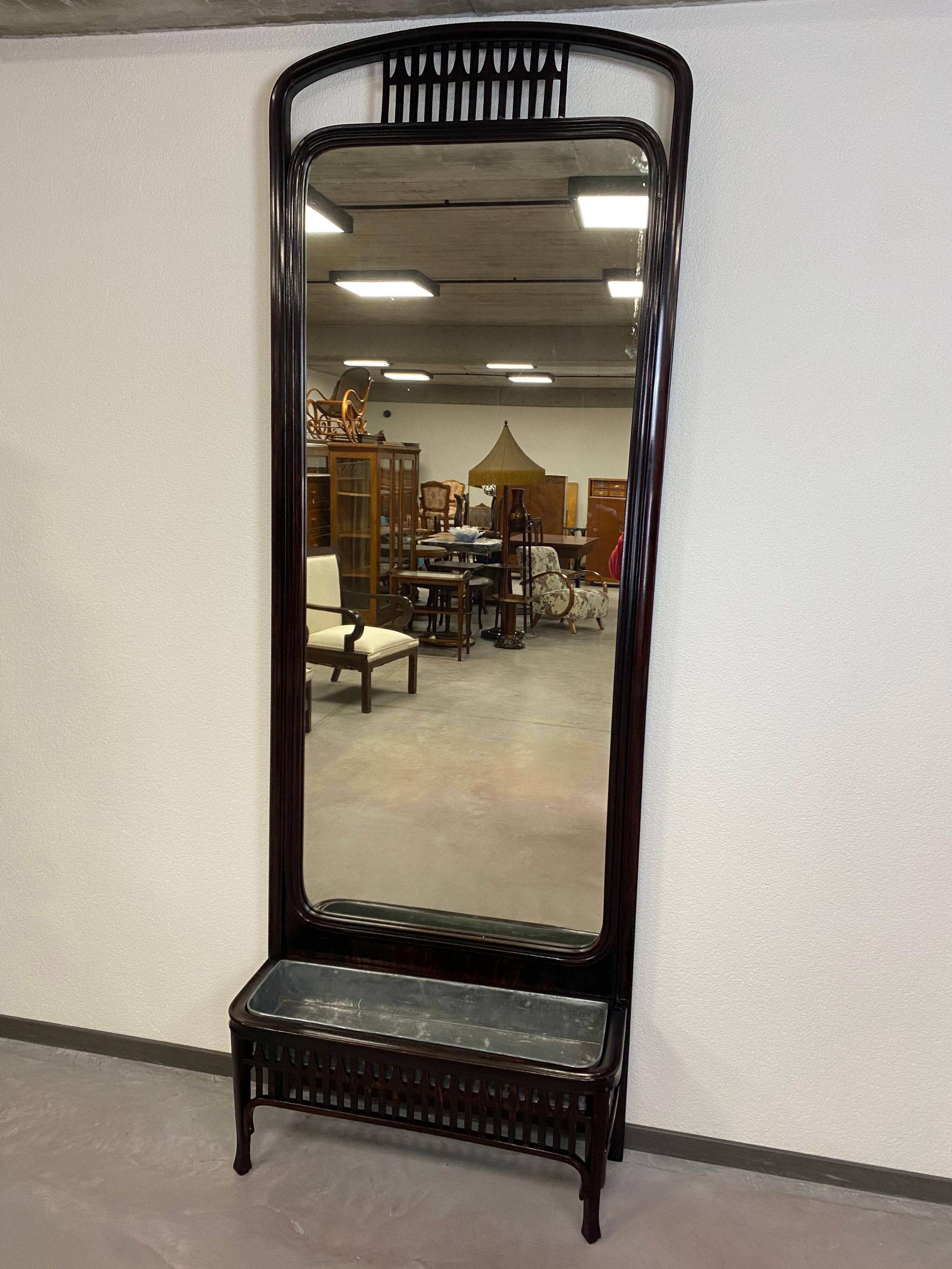 Secession Mirror No. 1149 by Koloman Moser for Jacob & Josef Kohn