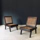 Low Modernist Folding Chairs by Pierre Jeanneret for Chandigarh, India, 1960s, Set of 2