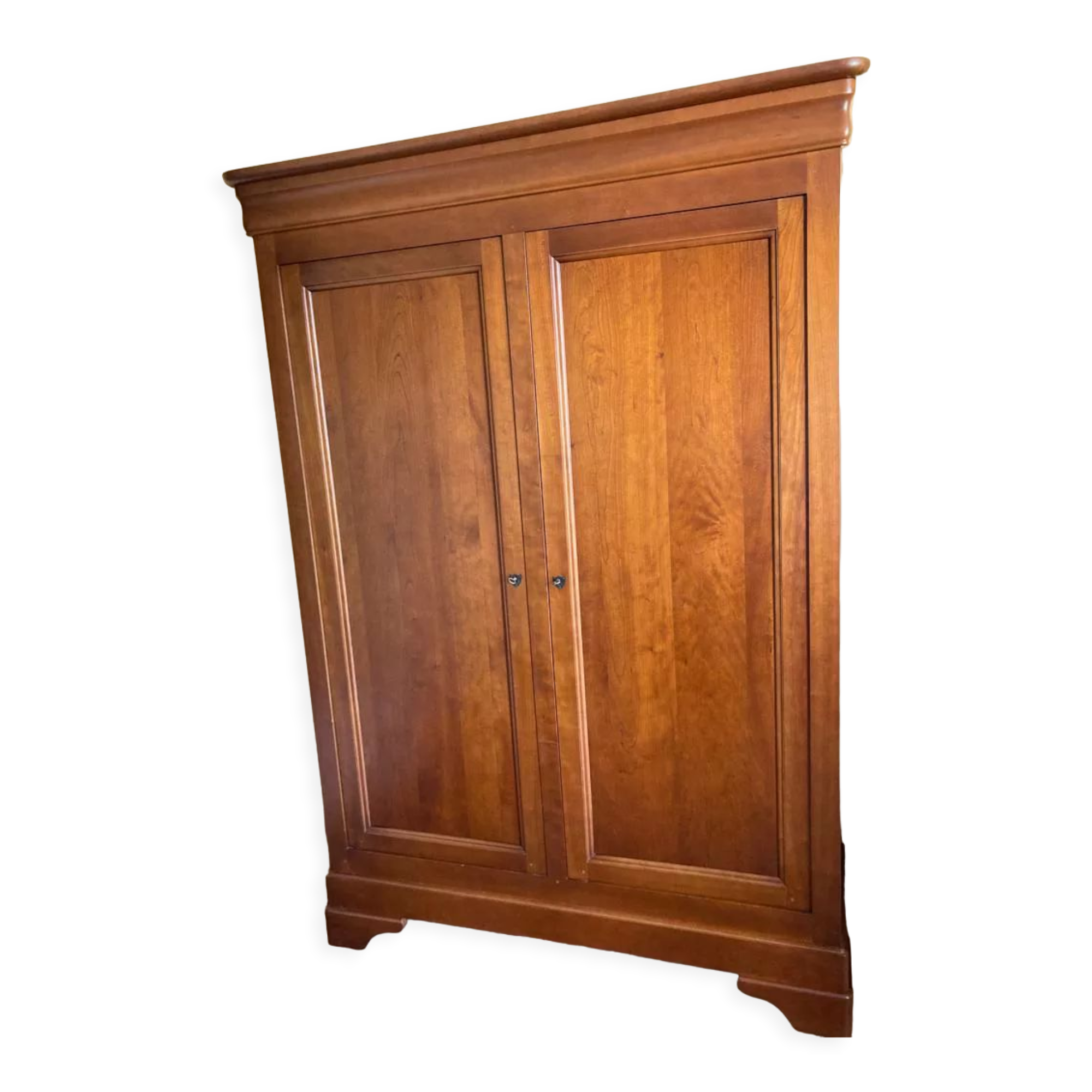 Cabinet 2 doors in Cherry Solid style Louis Philippe