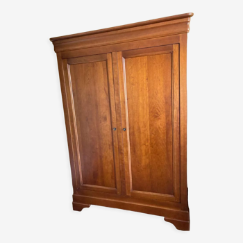Cabinet 2 doors in Cherry Solid style Louis Philippe