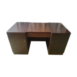Art deco desk in rosewood and magnifying glass