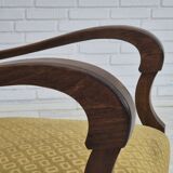 1950s, Danish design, armchair in original condition, furniture cotton/ wool fabric.