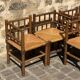 Corner wooden chair