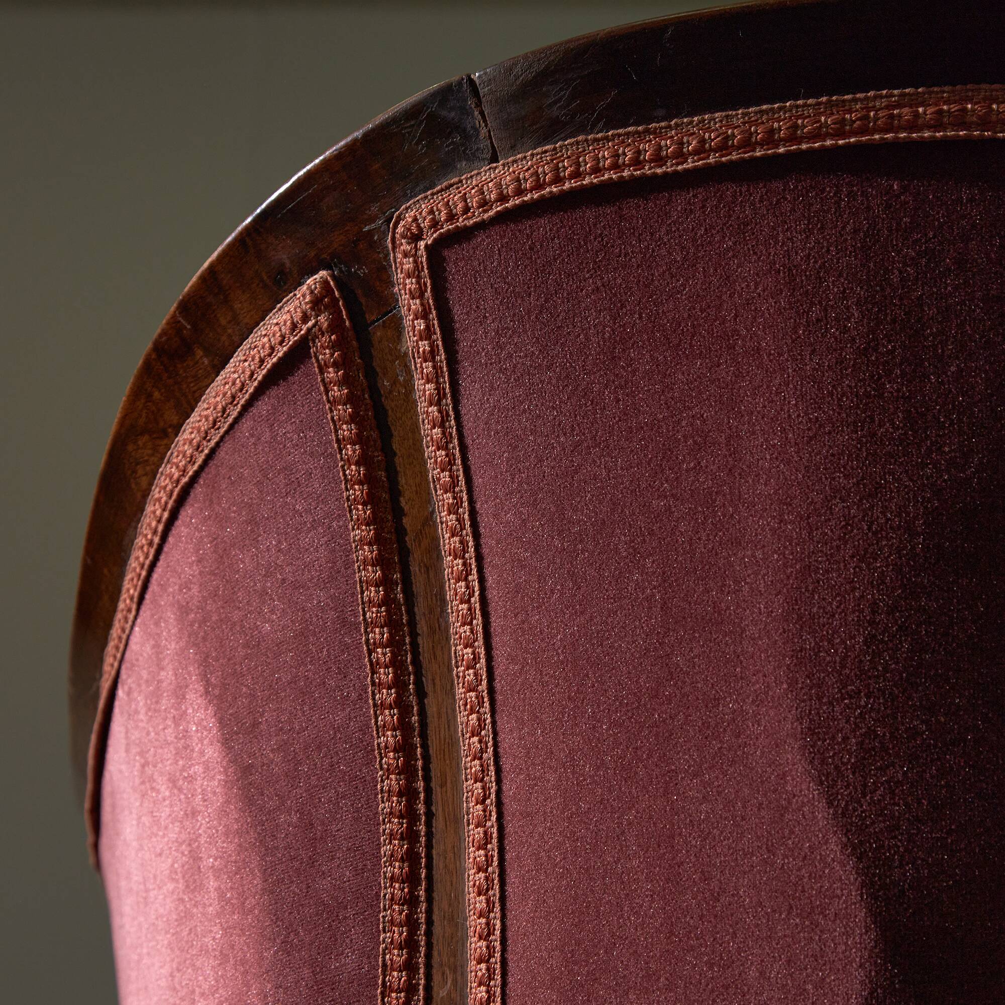 Velvet Armchair Pair by Lajos Kozma, 1925