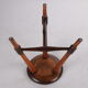Very Old Oak Elegant stool 1920s with a beautiful patina.