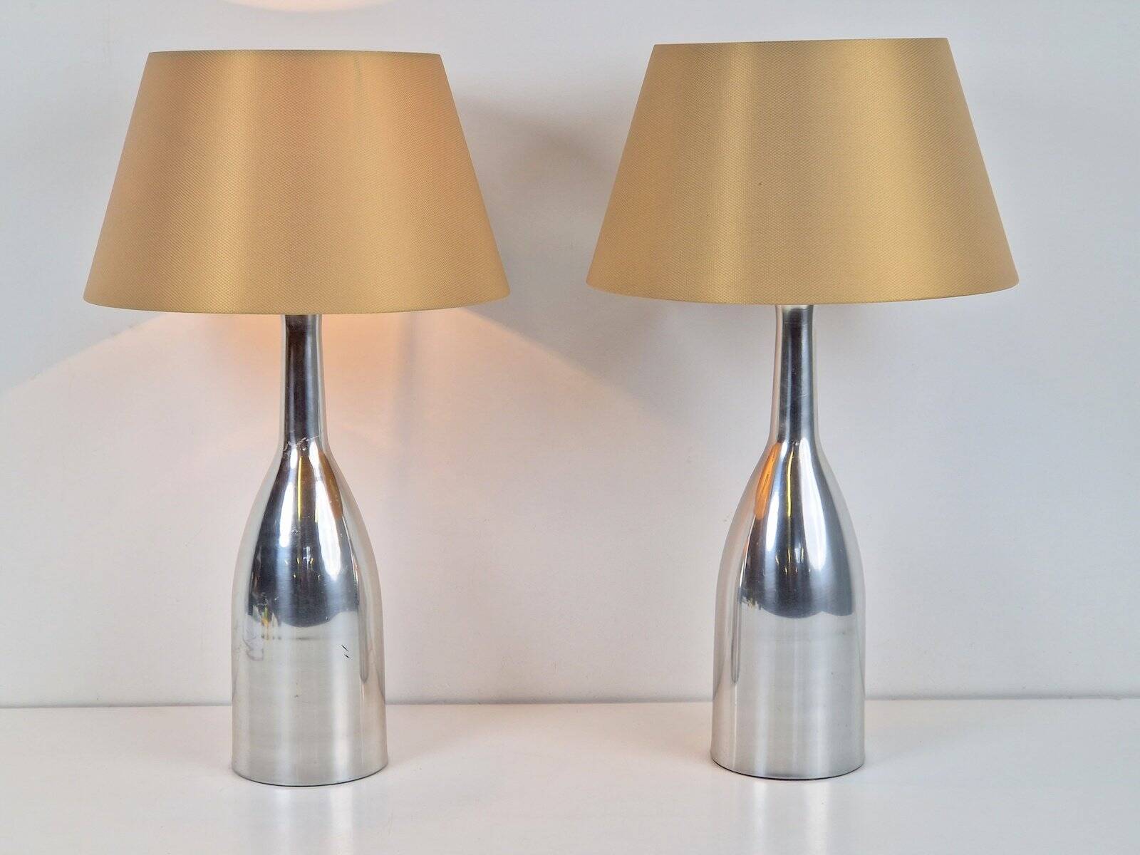 Lampes de table vintage en aluminium d'Ikea, années 1980