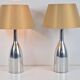 Lampes de table vintage en aluminium d'Ikea, années 1980