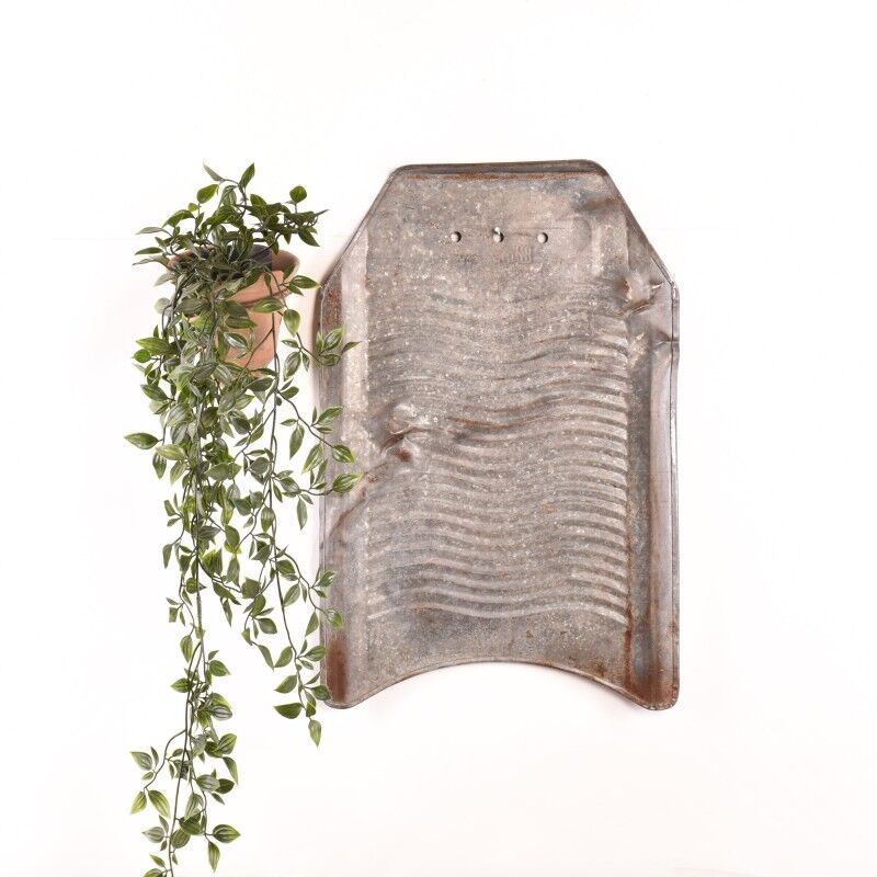 Vintage metallic wash board