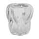 Art Deco vase in transparent thick crystal Val Saint Lambert 1920