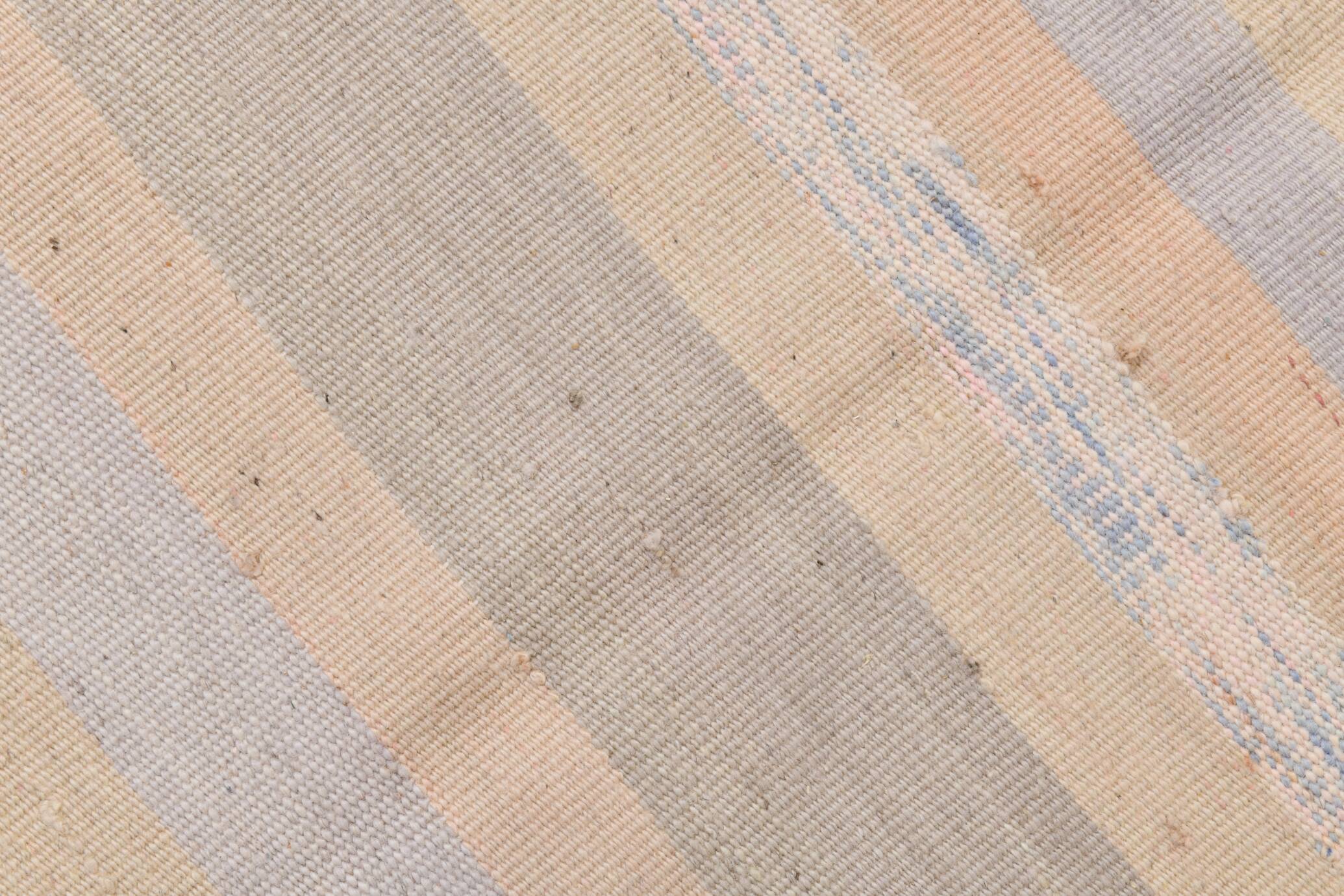 8x10 Salmon & Blue Soft Vintage Rug, 229x311Cm SK33342