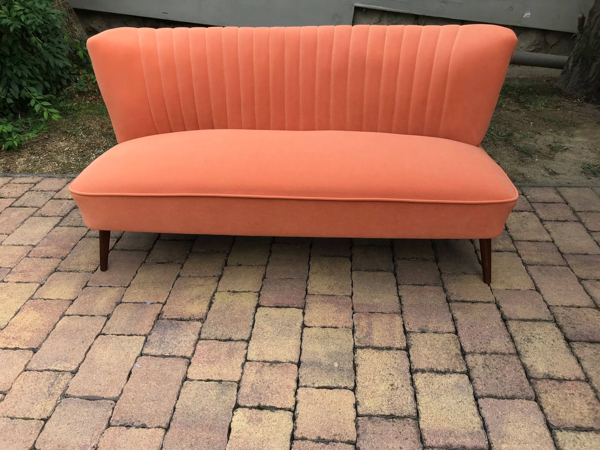 Mid-Century Orange Sofa 1950
